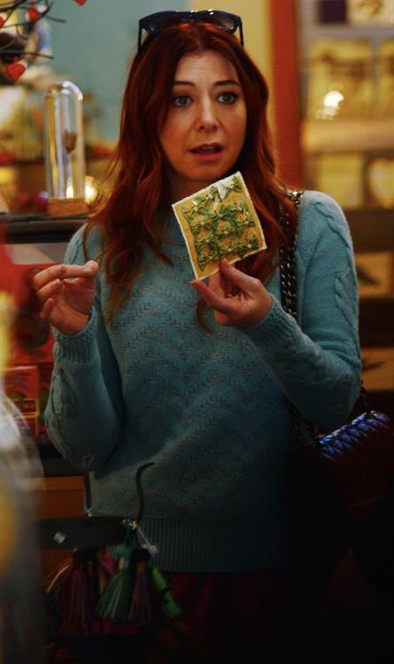 Alyson Hannigan Picks out some gifts at New Stone Age in Los Angeles (January 29, 2014) 