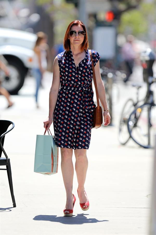 Alyson Hannigan Shopping at Paper Source in Santa Monica - May 2nd, 2014 
