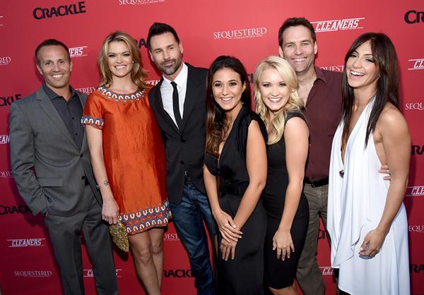 Emmanuelle Chriqui Crackle Original Series Cleaners and Sequestered Summer premiere celebration August 14, 2014