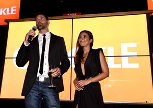 Emmanuelle Chriqui Crackle Original Series Cleaners and Sequestered Summer premiere celebration August 14, 2014