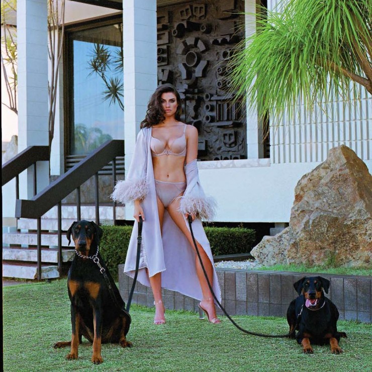 Nicole Harrison in lingerie