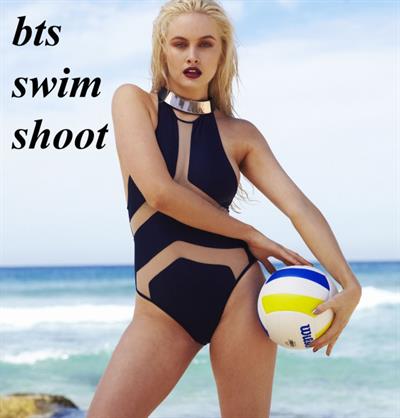 Simone Holtznagel in a bikini