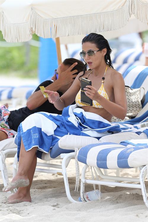 Emmanuelle Chriqui Bikini candids in Miami, 29 Aug 2013 