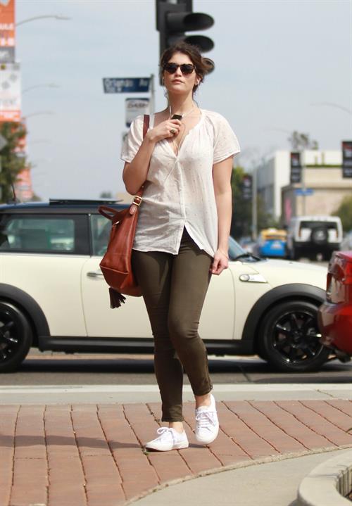 Gemma Arterton enjoys a stroll in Los Angeles on March 30, 2013
