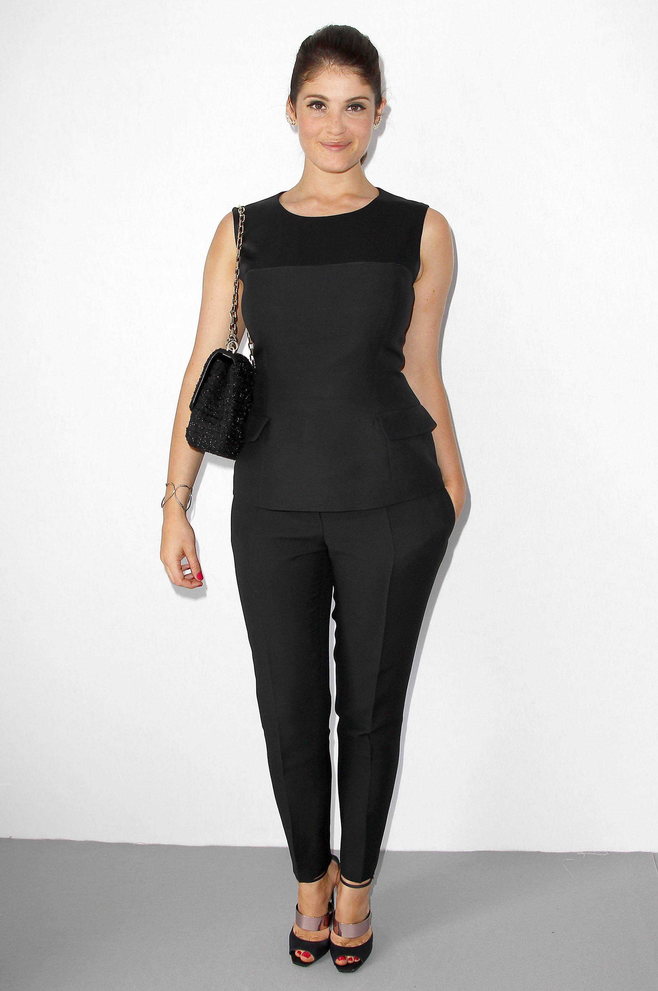 Gemma Arterton attending Christian Dior show during Paris Haute Couture Fashion Week - July 1, 2013 