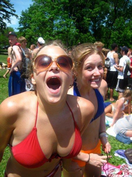 Anonymous in a bikini