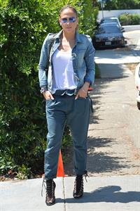 Jennifer Lopez leaves a private party in Brentwood on August 10, 2014