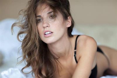 Sarah Karges in lingerie