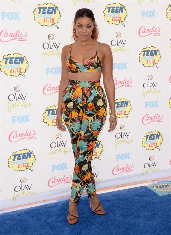 Jordin Sparks attending the 2014 Teen Choice Awards in Los Angeles on August 10, 2014