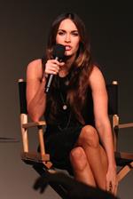 Megan Fox at interview inside the Apple Soho Store in Manhattan August 05, 2014