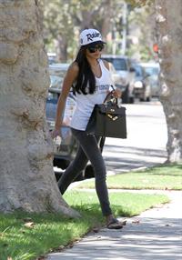 Naya Rivera on her way to a friends house in West Hollywood August 05, 2014