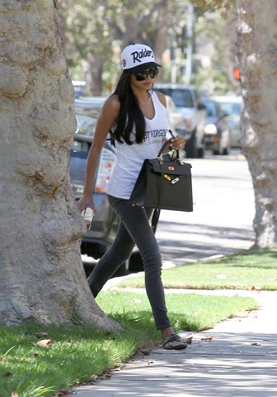 Naya Rivera on her way to a friends house in West Hollywood August 05, 2014