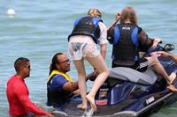 Chloe Grace Moretz candids in a Black Bikini in Miami Beach