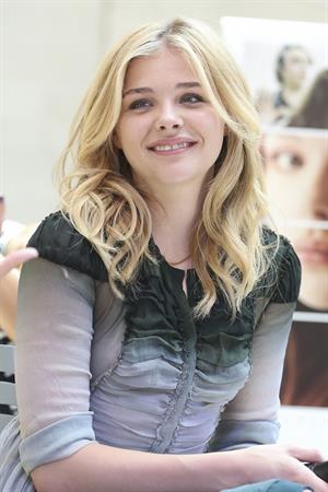 Chloe Grace Moretz attends a QA session Promoting  If I Stay in Seattle 