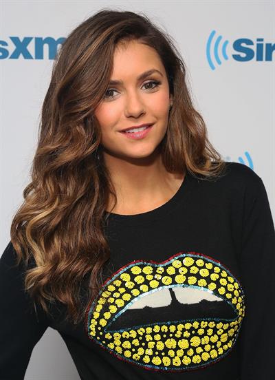 Nina Dobrev visits SiriusXM Studios in New York City on August 4, 2014