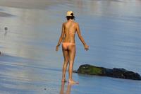 Alessandra Ambrosio has a family fun day at the beach in Malibu