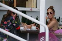 Jennifer Lopez and Leah Remini shopping at Fred Segal in Los Angeles on July 30, 2014