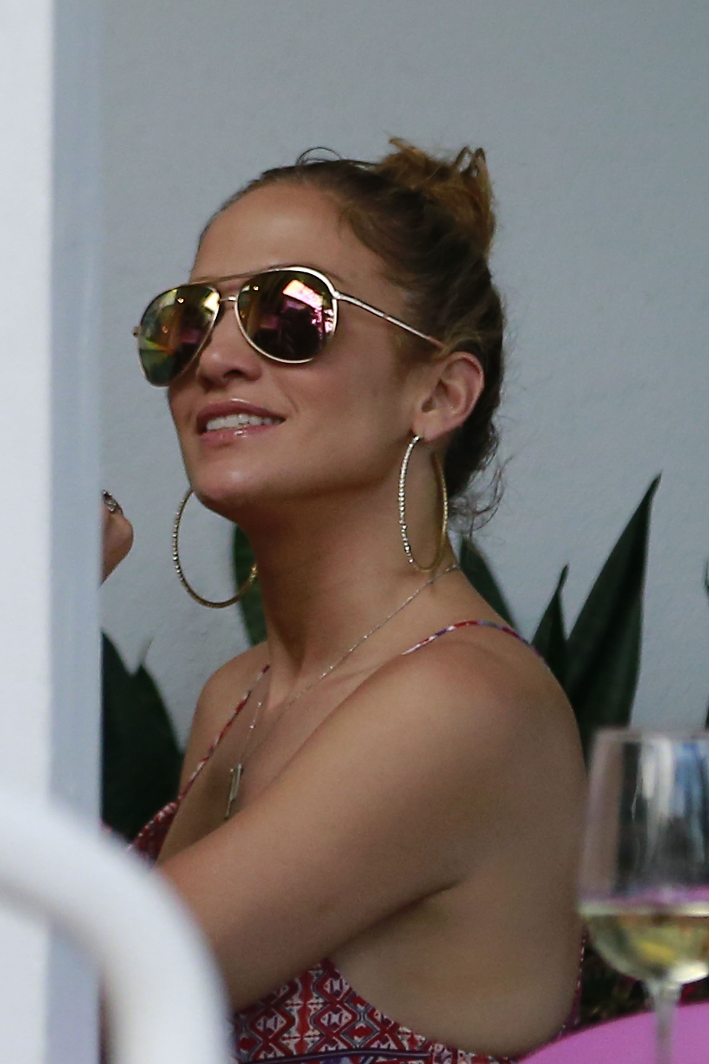 Jennifer Lopez and Leah Remini shopping at Fred Segal in Los Angeles on July 30, 2014