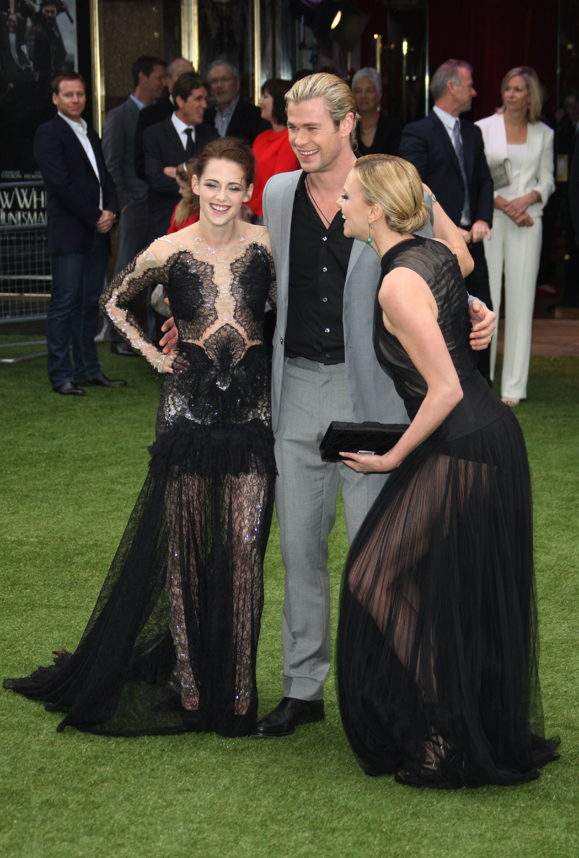 Charlize Theron and Kristen Stewart at the  Snow White And The Huntsman  World Premiere, May 14, 2012