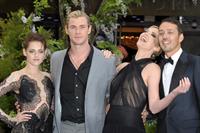 Charlize Theron and Kristen Stewart at the  Snow White And The Huntsman  World Premiere, May 14, 2012