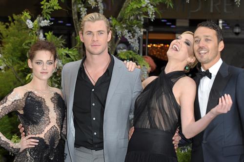 Charlize Theron and Kristen Stewart at the  Snow White And The Huntsman  World Premiere, May 14, 2012