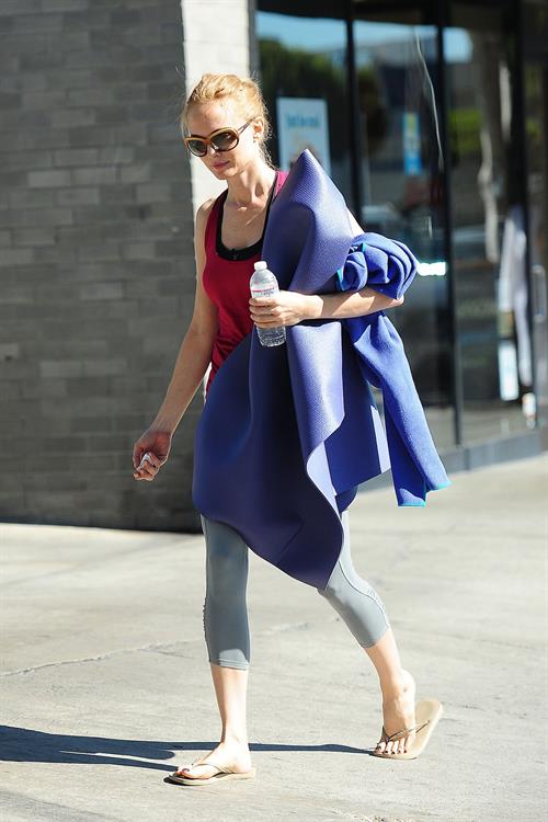 Heather Graham at yoga class in LA 7/31/13 