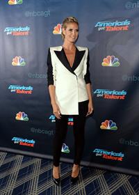 Heidi Klum attending America's Got Talent Season 8 at Radio City Music Hall in New York on August 7, 2013