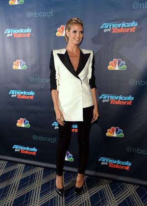 Heidi Klum attending America's Got Talent Season 8 at Radio City Music Hall in New York on August 7, 2013