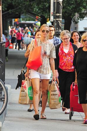 Heidi Klum shopping with her Mom Erna Klum in NYC on June 24, 2013