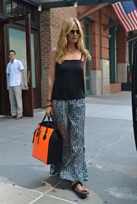 Heidi Klum leaving her hotel in New York on June 29, 2013 