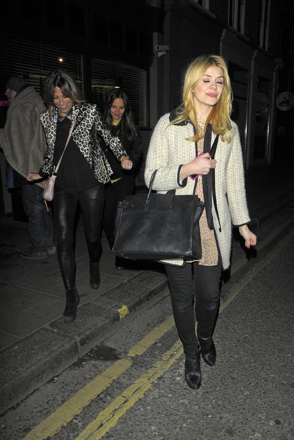Holly Willoughby Groucho Club London - March 15, 2013 