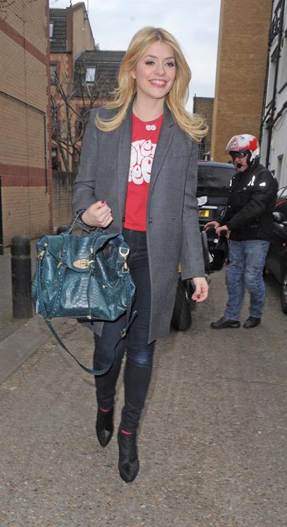 Holly Willoughby Riverside studios in London, March 6, 2013 