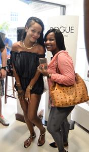 Rihanna Promotes her new perfume 'Rogue' in Barbados 31.10.13 