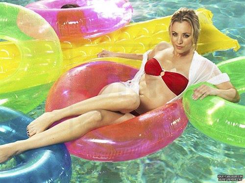 Kaley Cuoco in a bikini