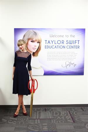 Taylor Swift Opening of the Taylor Swift Education Center in Nashville, October 12, 2013 