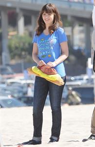 Zooey Deschanel – “New Girl” set in Malibu 10/7/13  