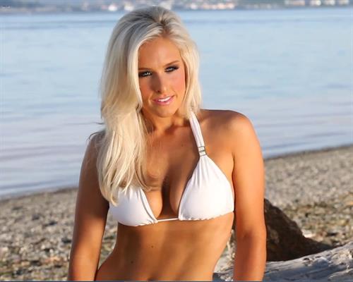 Melanie Lianne Brown in a bikini