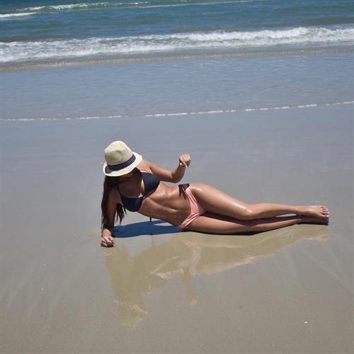 Nina DeBellis in a bikini