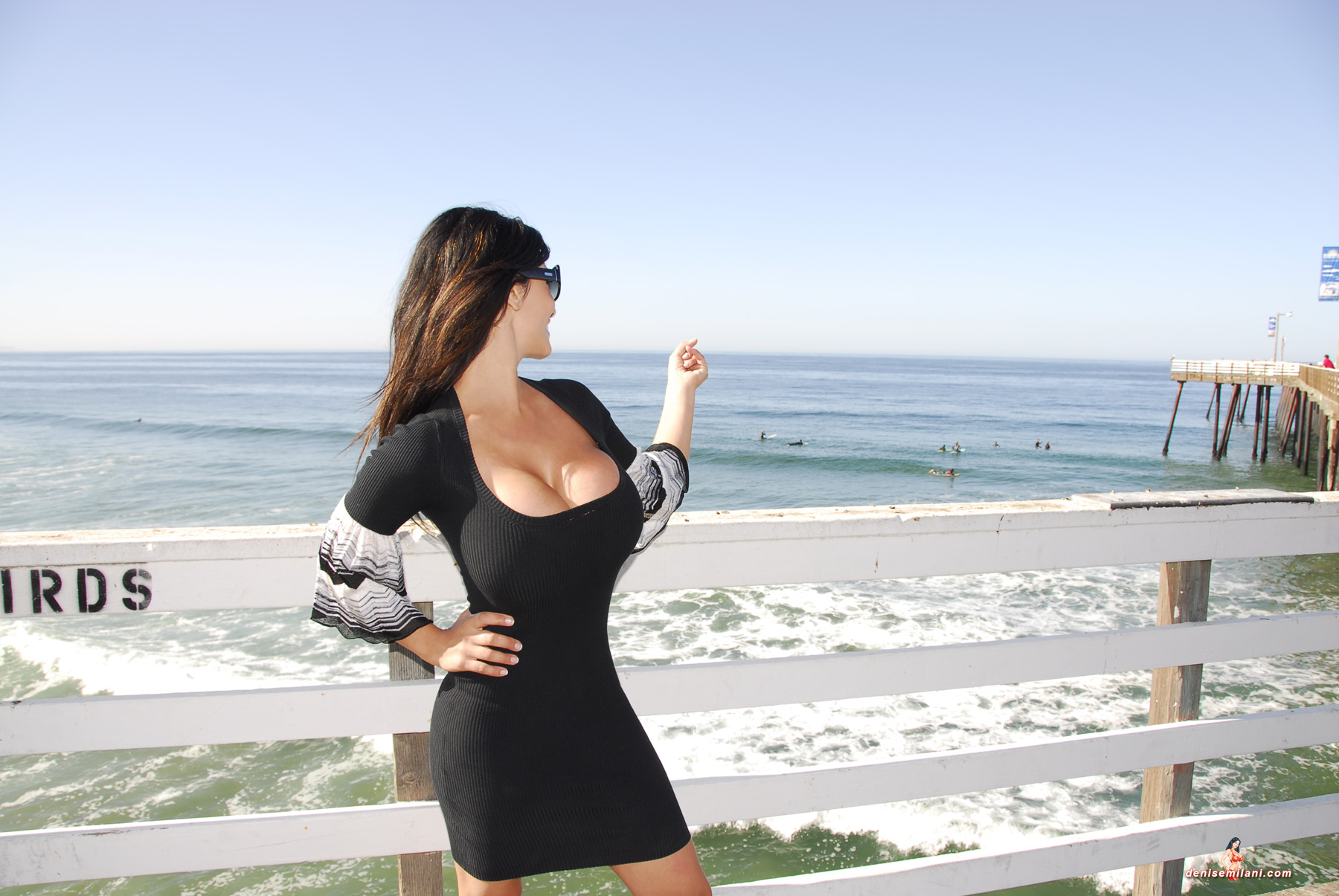 Denise Milani Snapshots - Pier