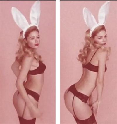 Doutzen Kroes in lingerie - ass