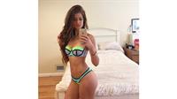 Hannah Stocking in lingerie