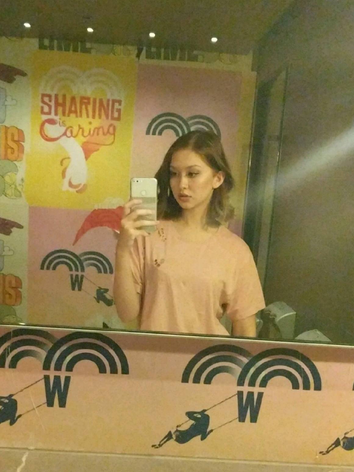 Jean Champion taking a selfie