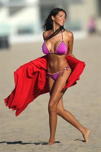 Nabilla Benattia in a bikini