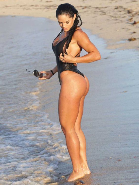 Michelle Lewin in a bikini