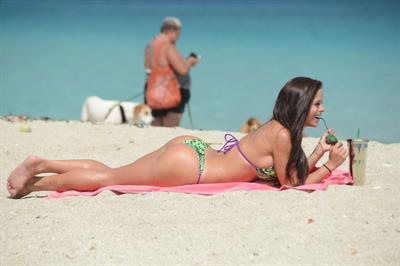 Michelle Lewin in a bikini - ass