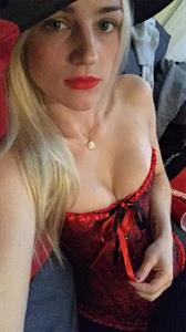 Leona Clarke taking a selfie