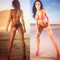 Abbie Burrows in a bikini