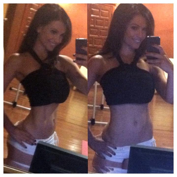 Denise Milani taking a selfie