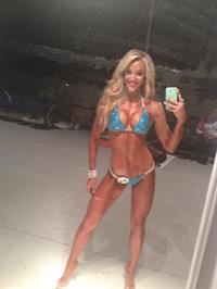 Tawna Eubanks McCoy in a bikini taking a selfie