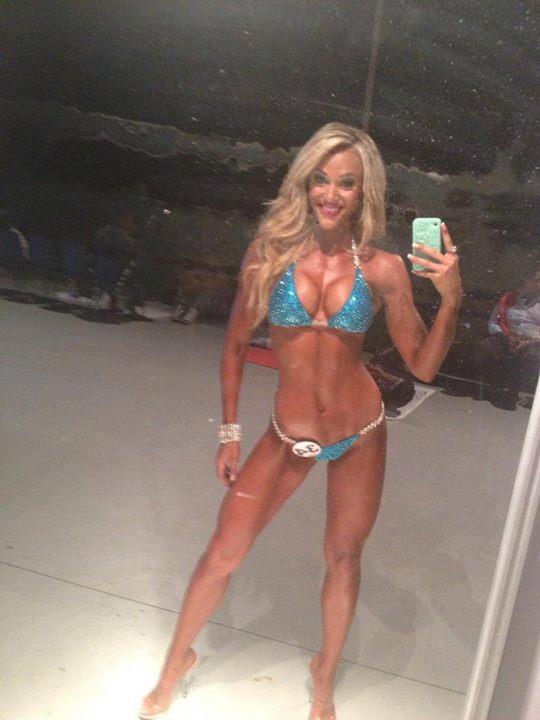 Tawna Eubanks McCoy in a bikini taking a selfie